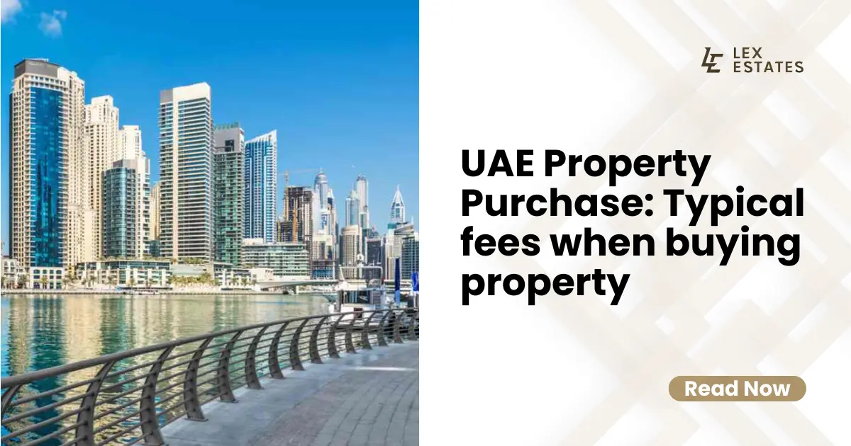 Typical fees when buying property