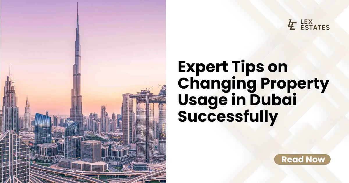 Changing property usage in Dubai